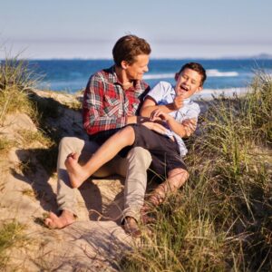 Dad with teen 